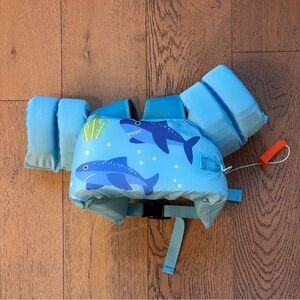 Kids Blue Shark Swim Vest